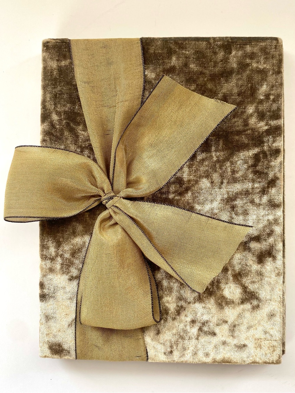 ✨New Plush Velvet 4X6 Photo Album with Golden Ribbon Detail